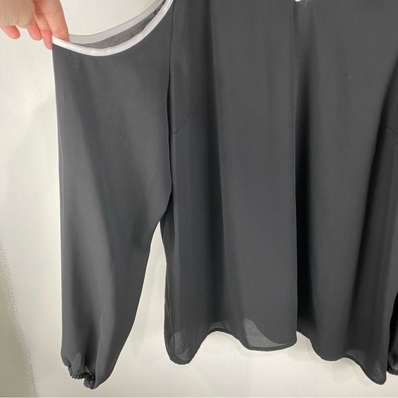 1. State Flowy Off The Shoulder Tank Top Crepe Blouse Shirt Top Size XL (NWT) - Picture 2 of 7